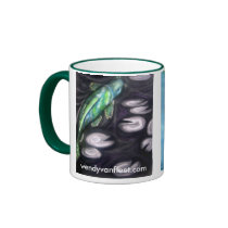 Green and Black Koi's Mug