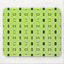 Green and Black Modern Artsy Abstract Mousepad mousepads