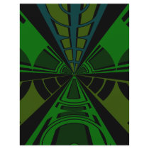 Green and black rectangle design personalized flyer