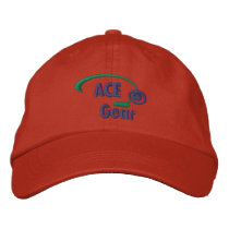 Green and Blue Ace Gear Embroidered Hat embroidered hats