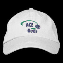 Green and Blue Ace Gear Embroidered Hat embroidered hats