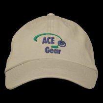 Green and Blue Ace Gear Embroidered Hat embroidered hats
