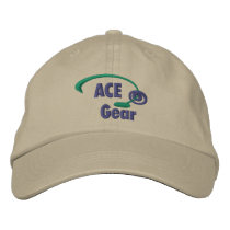 Green and Blue Ace Gear Embroidered Hat embroidered hats