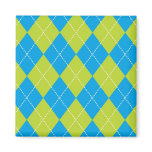 Green and Blue Argyle Pattern magnets