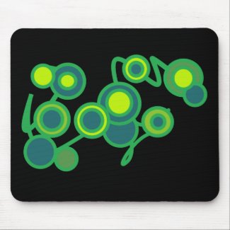Green and Blue Bubbles Mousepad mousepad