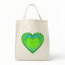 Green And Blue Candy Gel Heart Organic Bag