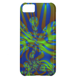 Green and Blue Colorful Abstract Stripes Pattern iPhone 5C Case