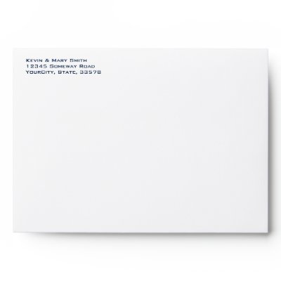 Green and Blue Floral Envelope