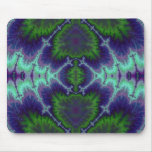 Green and Blue Fractal Mouse Pads