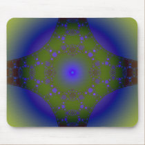 Green and Blue Fractal mousepads
