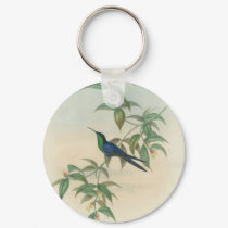 Green and Blue Gould Hummingbird keychains