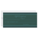 Green And Blue Heart Damask Customized Rack Card
