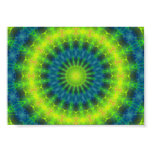 Green and Blue Kaleidoscope Poster posters