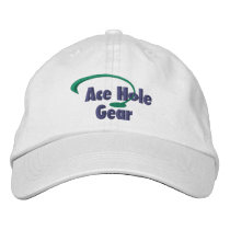 Green and Blue Logo embroidered hats