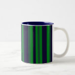 green and blue stripes mug