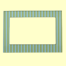 GREEN AND BLUE STRIPES magnetic frames