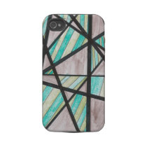 Green and Brown Angles iPhone 4 Case
