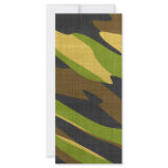 Green and Brown Army Camouflage rack cards