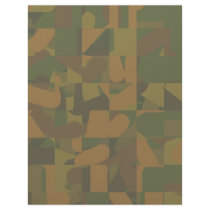 Green and Brown Camo, Abstract Pattern. Letterhead
