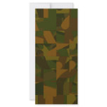 Green and Brown Camo, Abstract Pattern. rack cards