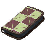 Green and Brown Geo Plaid planners