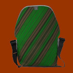 Green And Brown Strips Rickshaw Messenger Bag rickshaw messenger bags