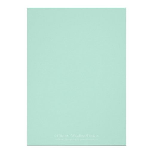 Green and Coral Floral Custom Wedding Invitation