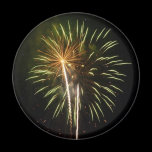 Green and Gold Fireworks Magnet
