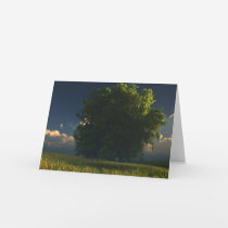 Green and Gold Greeting Card