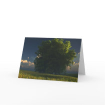 Green and Gold Greeting Card
