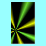 Green and Gold Lightbeams business cards