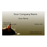 Green and Grey Cat Nap Business Cards