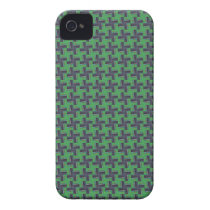 Green And Grey Pattern iPhone 4 Case
