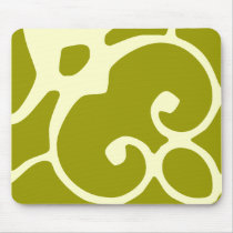 green and ivory design mousepad by rubymonkey green and ivory design mousepad