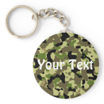 Green and Khaki  Keychain