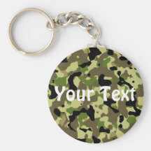 Green and Khaki  Keychain