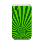 Green and Lime Funky Striped Abstract Art Samsung Galaxy Covers