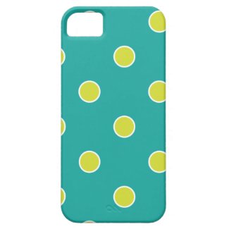 Green and Lime Polka Dots iPhone 5 Covers
