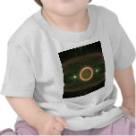 Green and Orange Abstract Fractal Design T-shirts