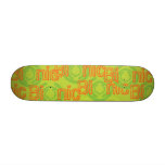 Green and Orange Bionic Design Skate Boards
