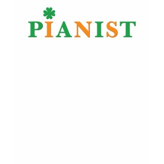 Green and Orange Irish Pianist shirt