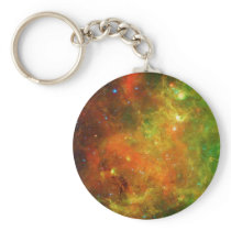 Green and Orange of the North American Nebula Keychain