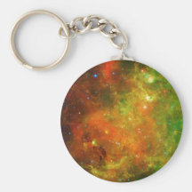 Green and Orange of the North American Nebula Keychain
