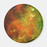 Green and Orange of the North American Nebula Fridge Magnet
