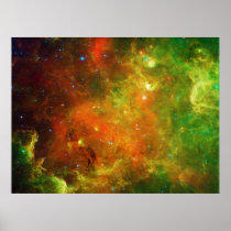 Green and Orange of the North American Nebula Print