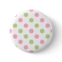 Green and Pink Button