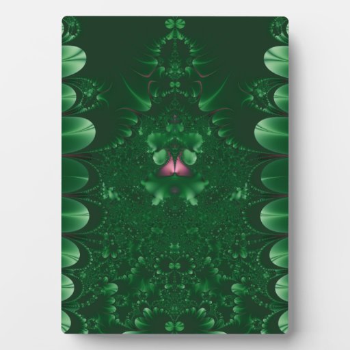 Green and Pink Plaques
