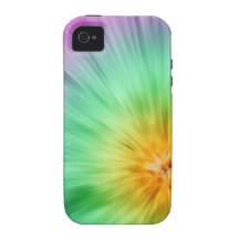 Green And Purple Tie Dye Case-Mate iPhone 4 Covers