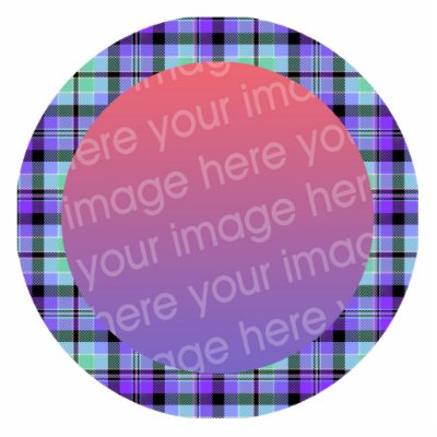 green and purples tartan plaid frame photo sculptures by littlethings