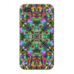 Green and Rainbow Mandala Pattern Cover For iPhone 4